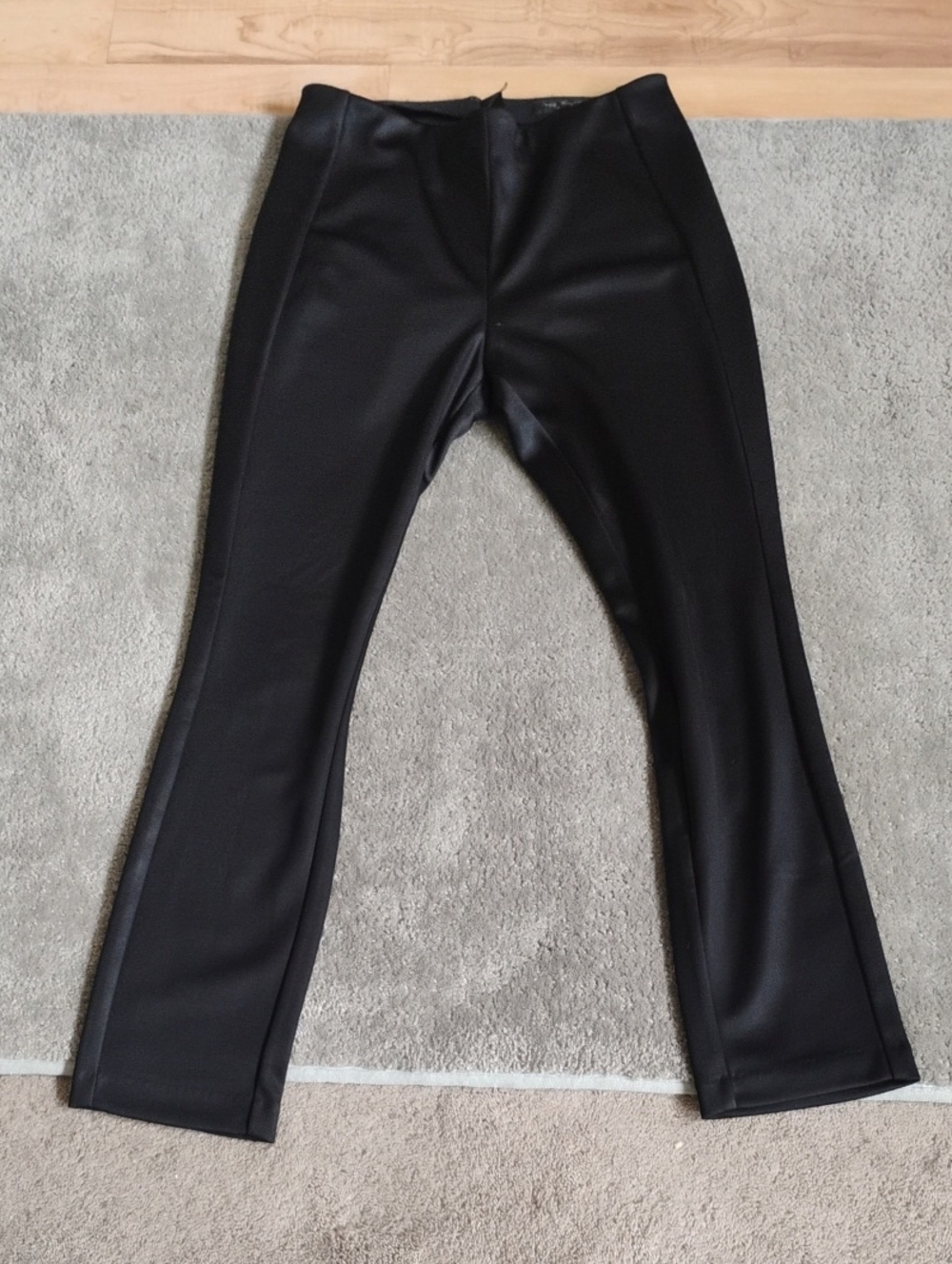 Rag And Bone Black Satin Pull-On Pants.Size 10.  Like New
